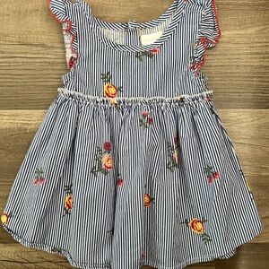Striped Floral Babydoll Top